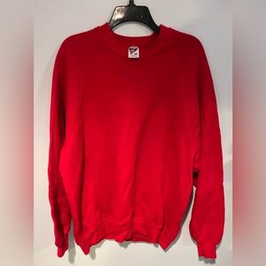 Jerzees Vibrant Red Crewneck Sweater